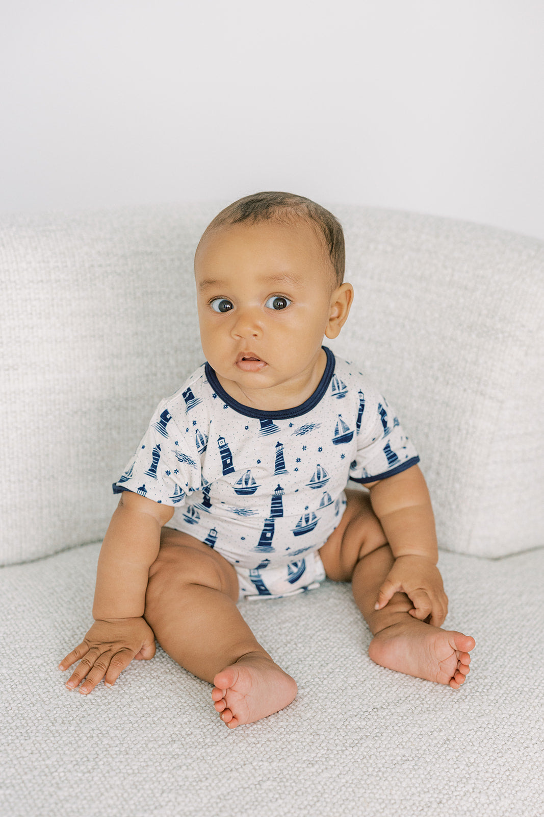 Harbour Lighthouse - Short Sleeve Romper - GettCozy