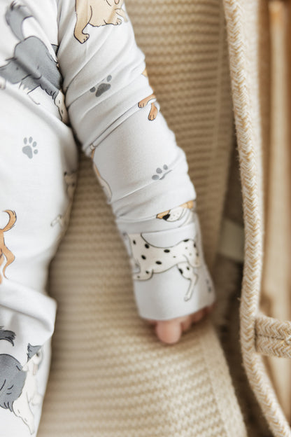 Happy Paws Long Sleeve Zippy Bamboo Pajama - GettCozy