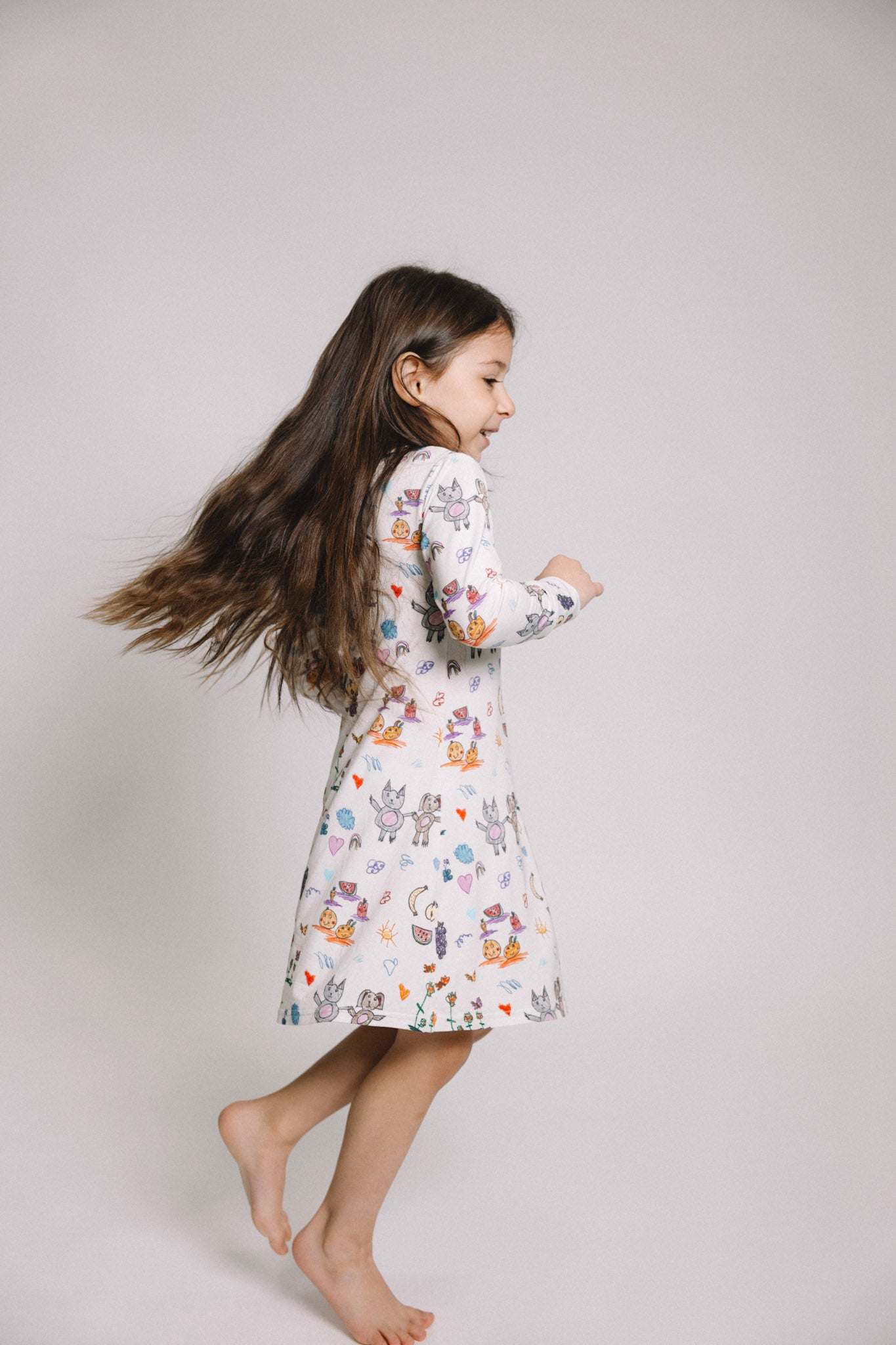 HERODREAMS - Long Sleeve Kids Nightgown - GettCozy