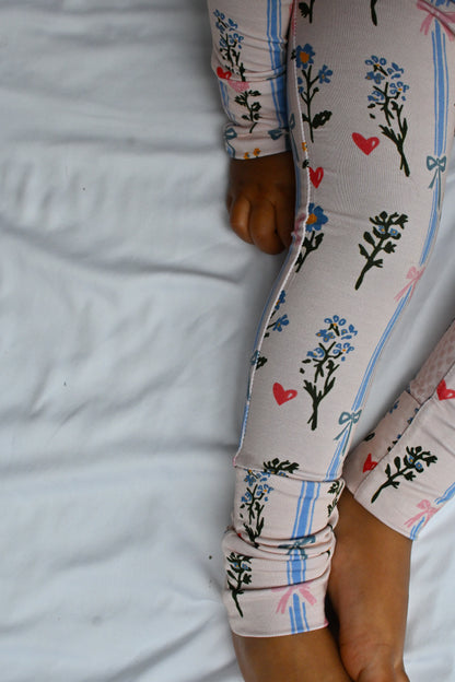 Bows &amp; Petals Long Sleeve Zippy