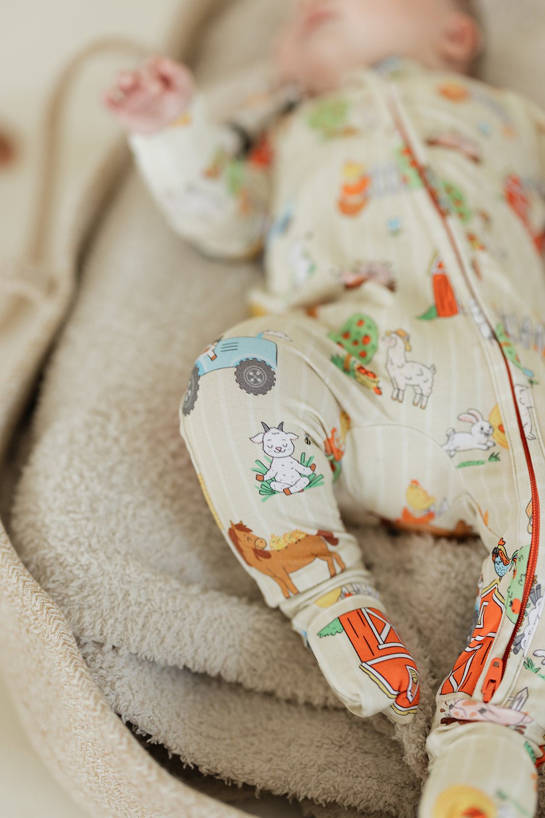 Farmstead Long Sleeve Zippy Bamboo Pajama - GettCozy